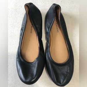 LUCKY Brand Soft Black Leather Ballet Flats - NWOT